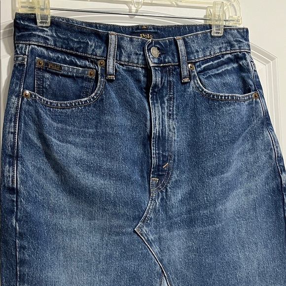 Polo by Ralph Lauren Deconstructed Patchwork Denim Skirt - Picture 5 of 16